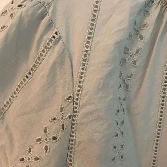 Universal Thread Eyelet Ruffle-neck Blouse - Picture 4 of 5